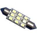 Bombillas Festoon 9 Led Smd 3528 Blanco 36mm