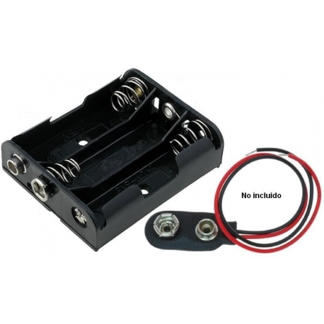 Portapilas Clip 3xAA, R6 14500