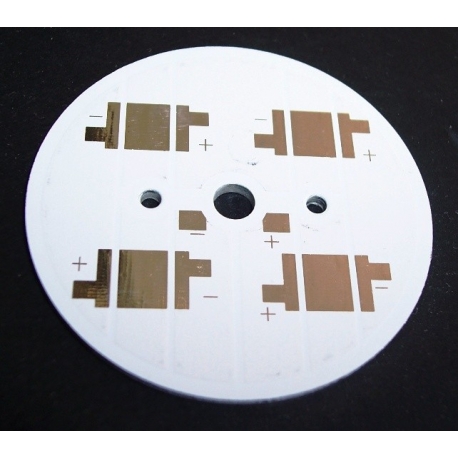 Circuito Impreso 49mm para 4 Led CREE XRE, Lumiled