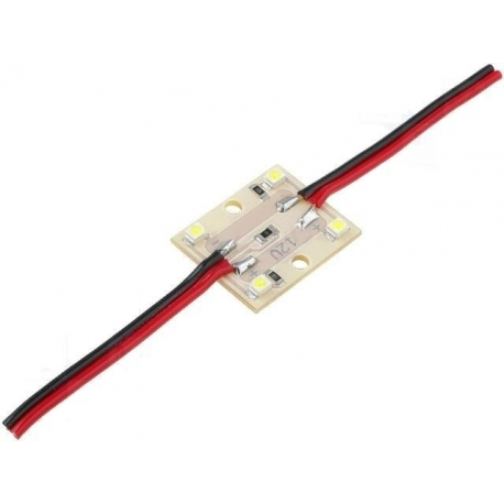 Modulo de 4 Led 3528 enlazables 12v