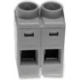 Bornes circuito impreso acodada 2pin 5mm Gris