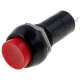 Pulsador interruptor de panel 30x18mm Rojo