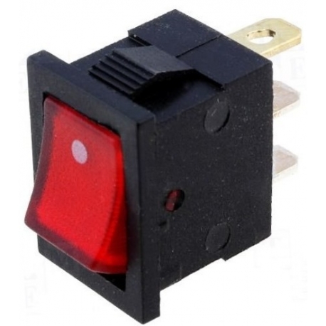 Interruptor Rocker Rectangular basculante 21x15x20mm