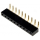 Tira de postes hembra 2.54mm Acodado corto 10pin