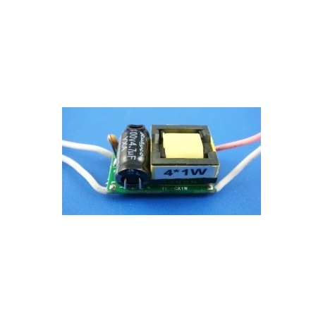 Driver Led GU10-E27 220vAC, 4x1w