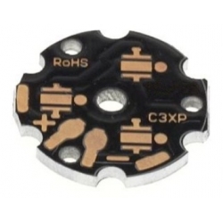 Pcb redondo Star 20-22mm para 3-4 Led CREE XP-G, XT-E