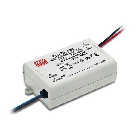 Fuentes Mean-well estancas Led PLD-25