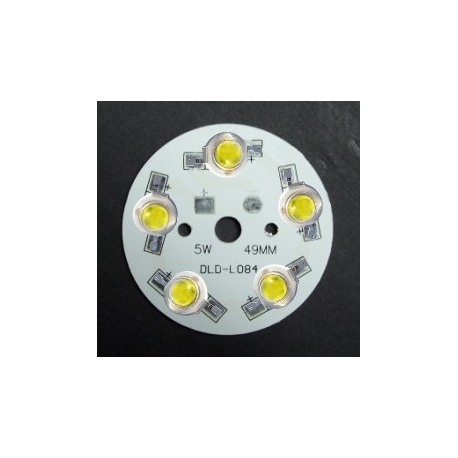 Circuito Impreso redondo para 5 Led Lumiled