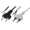 Cables de Red de clavija Plana CEE 7/16, Blanco, Gris o Negro