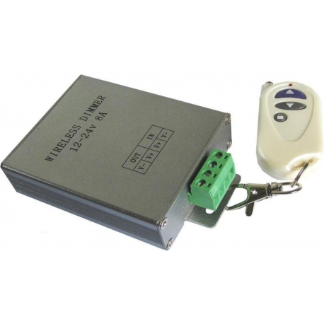 Dimmer PWM RF para Led 12-24v.8A.
