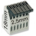Bornas 2.50mm Clip de Presión para PCB