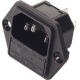 Base enchufe IEC-C14 macho con porta fusible 2100