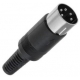 Conectores Din Macho 5pin 60º