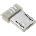 Conector Micro USB A Macho SMD 5 pin Blanco