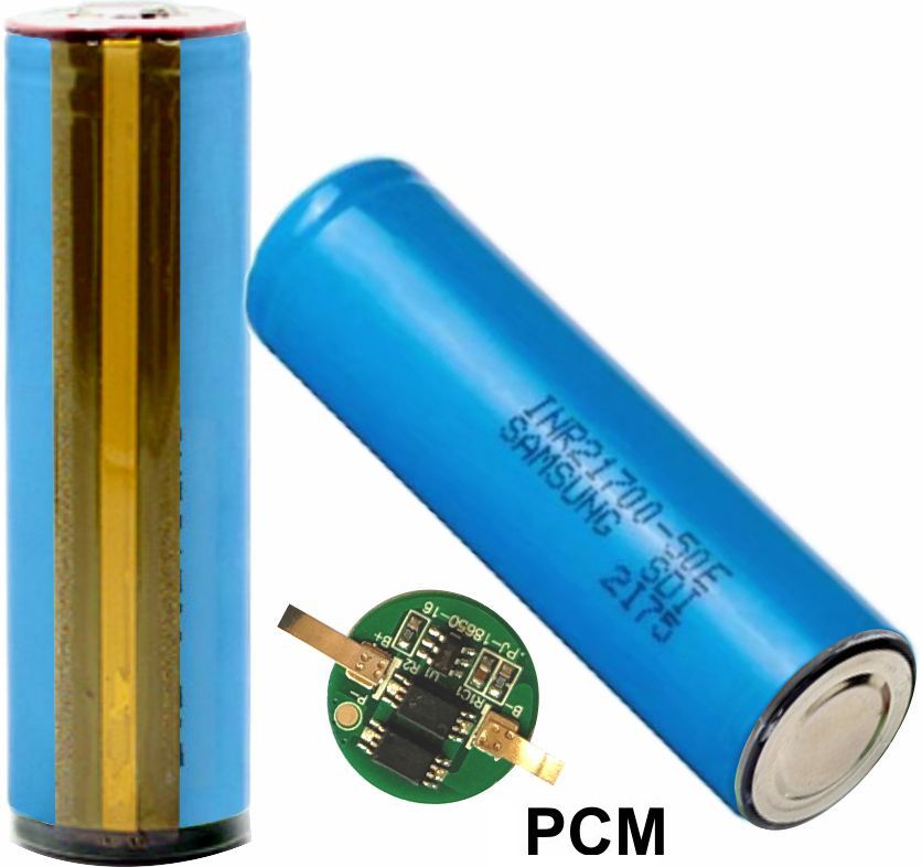 Bateria 21700 con PCM