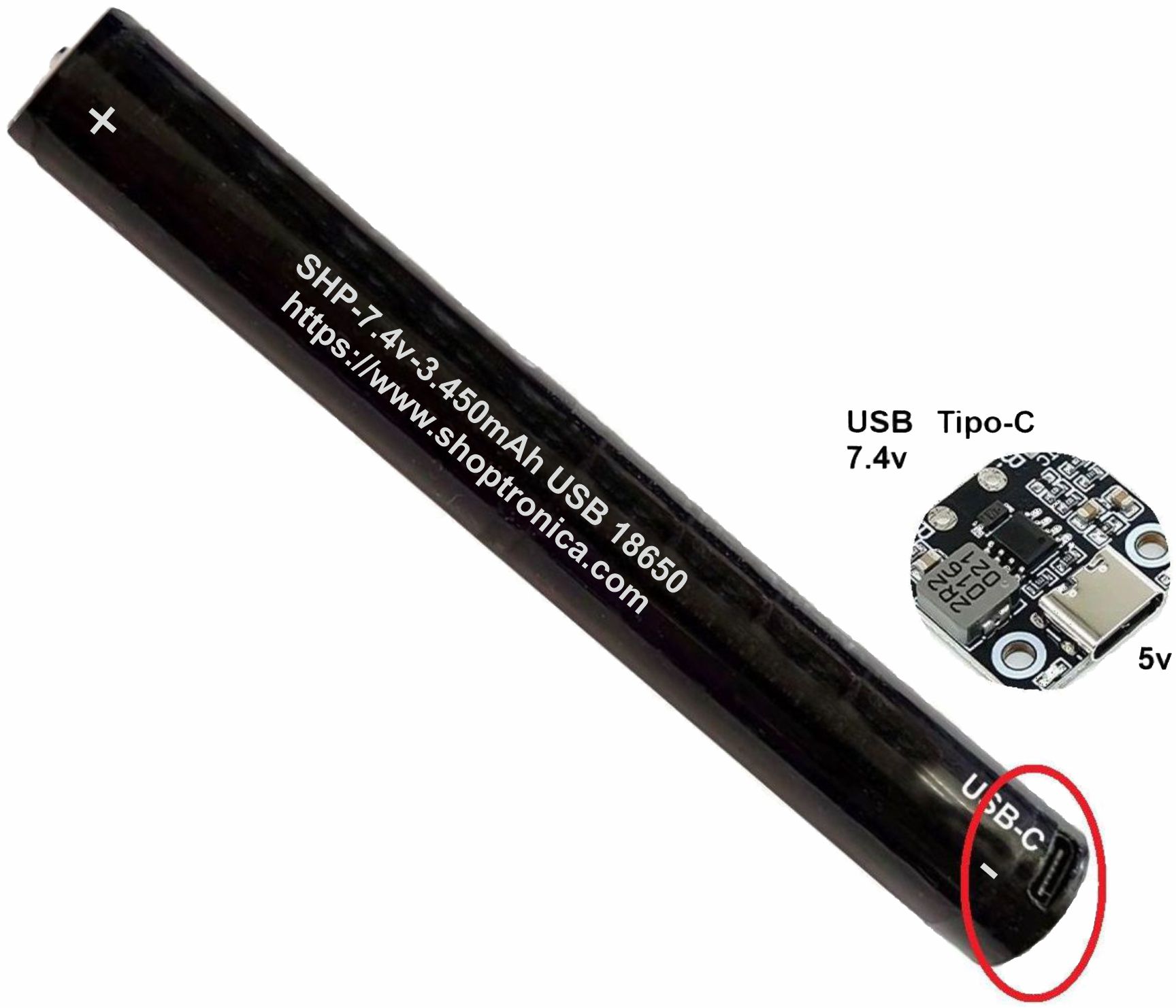 7.4v 3450 USB