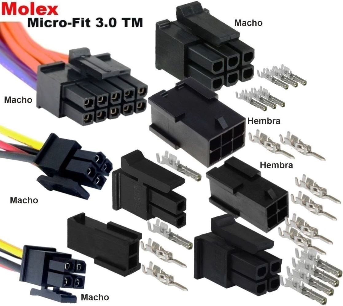 Low Destroy Appropriate Conectores Molex MX430 MicroFit, Dual Row