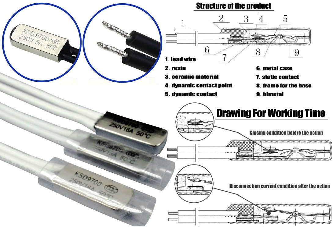 Fusibles Termicos Rearmables Vaina