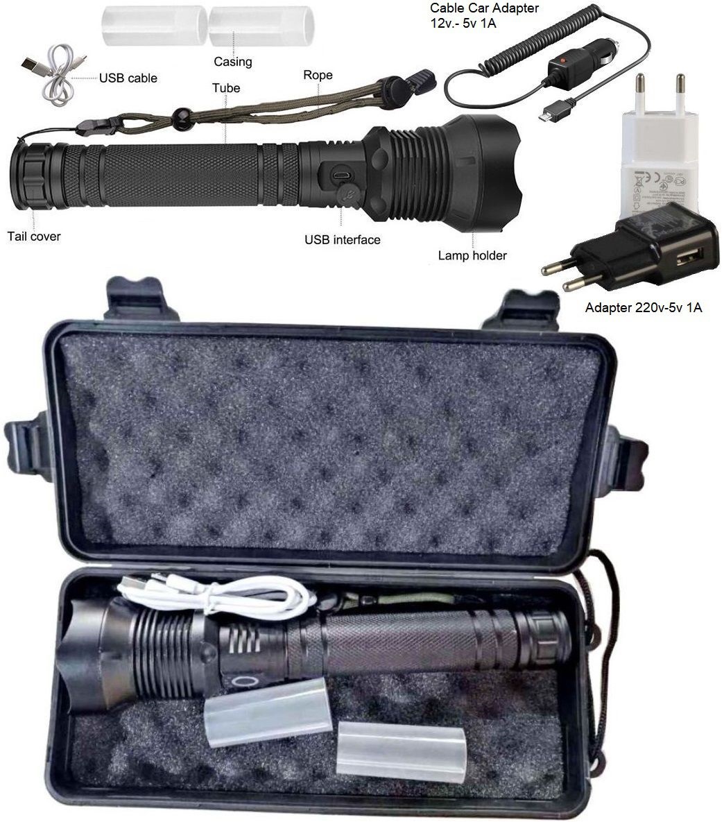 Linterna USB-Zoom Z5000-Set