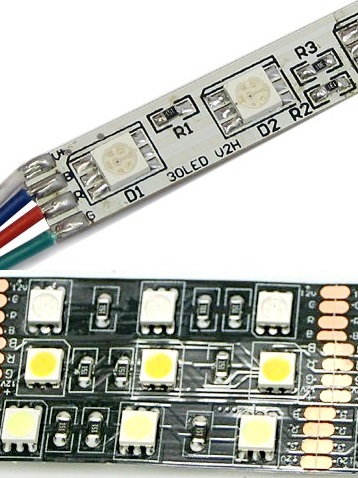 Tira Flexible Siliconada 60 Led 5050 RGB