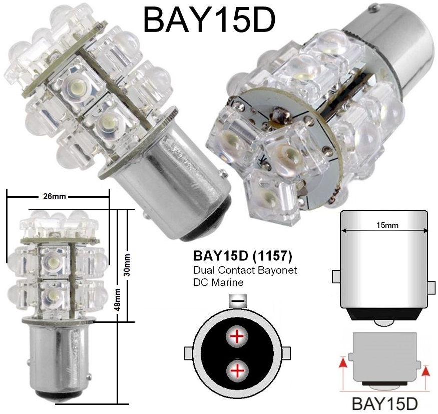 LED P21-5w-13Led SUPERFLUX