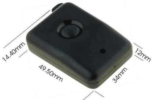 caja mando 1 tecla Negro