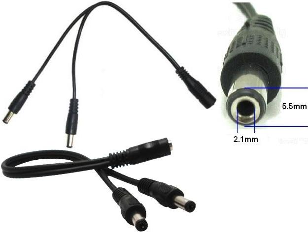 Adaptador 2 jack macho hembra