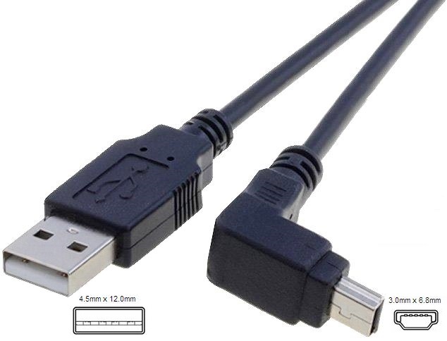 Adaptador USB acodado