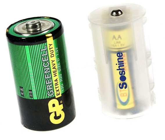 Adaptador Batería-Pila 1-AA a 1