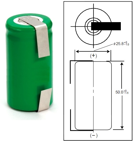 Bateria Ni-Mh 1.2c 2500