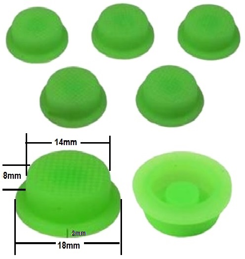 Boton de Goma 18x14mm