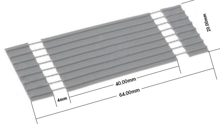 Cable plano conector 8pin