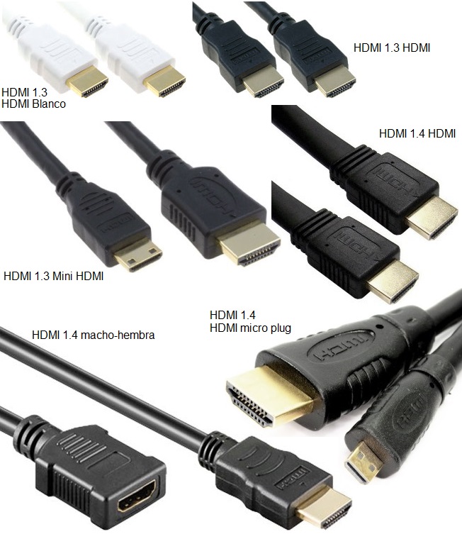 Cables HDMI 1.3, 1.4