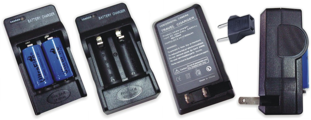 Cargador Bateria Litio cilindrica 16340