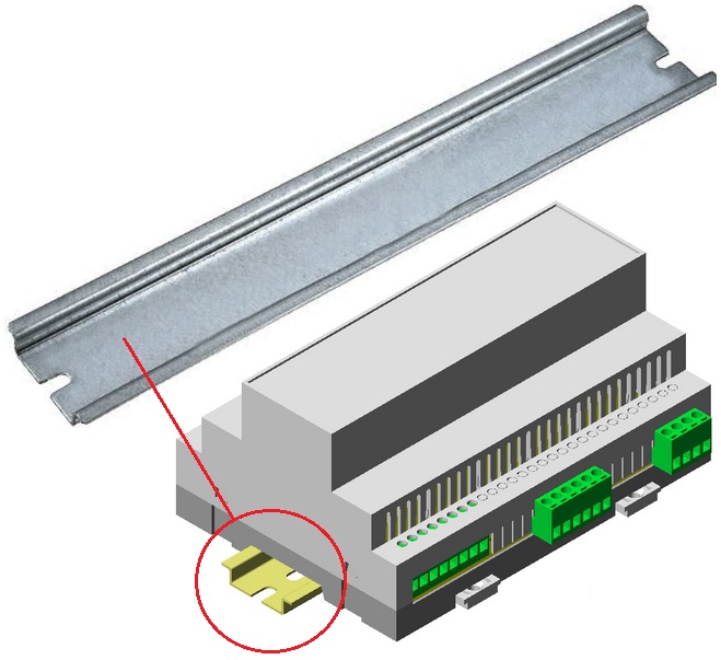 Chapa Soporte Din Rail