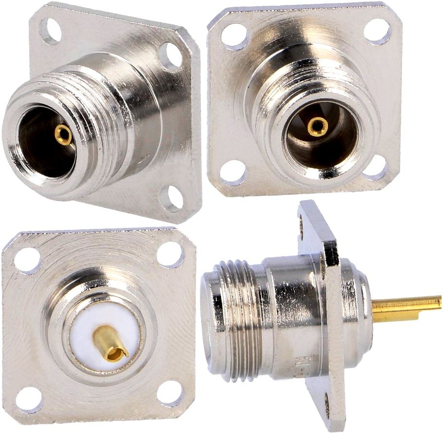 Conector N hembra chasis