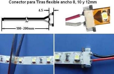 Conector Tira-alimentacion Monocolor.
