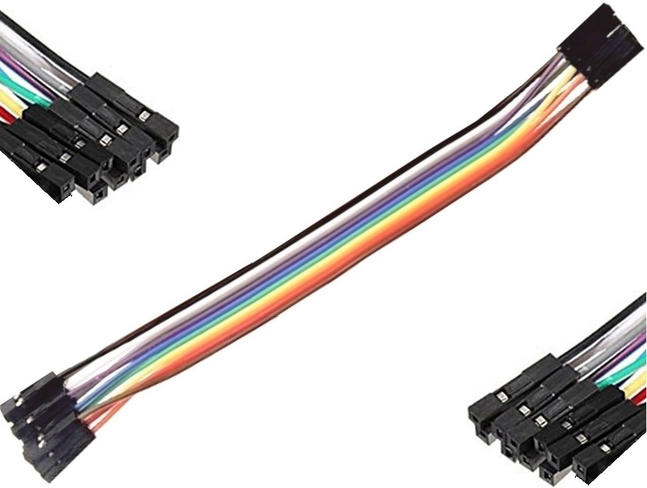 Conectores cableados dupont hembra-hembra-100mm