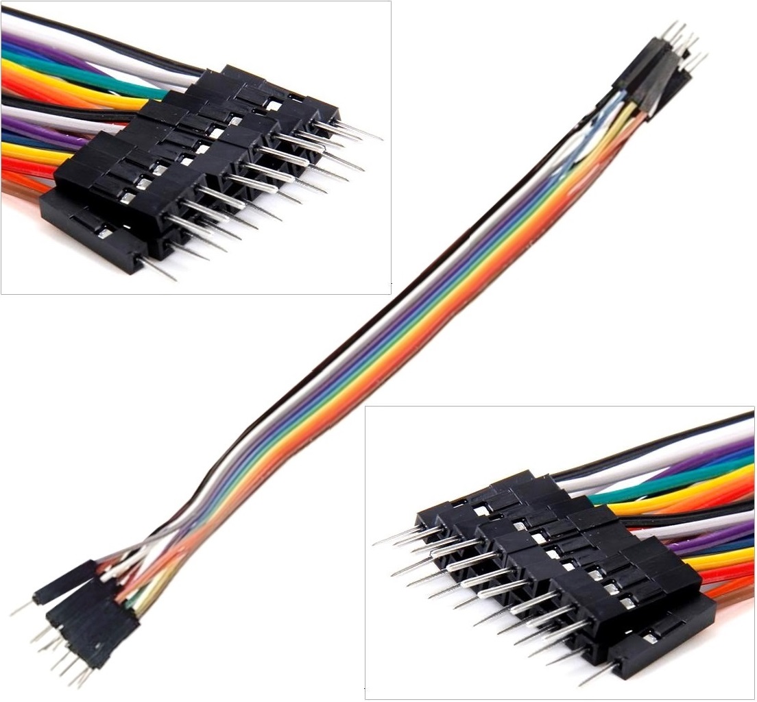 Conectores cableados dupont macho-macho-100mm