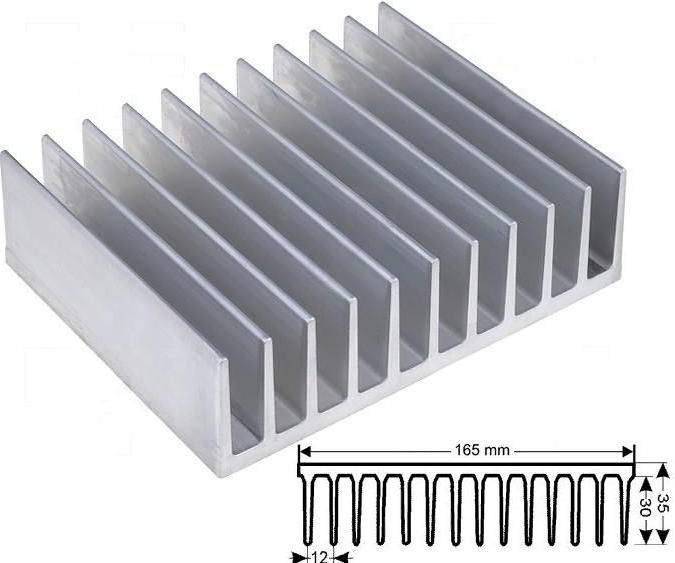 Disipador 165x35mm