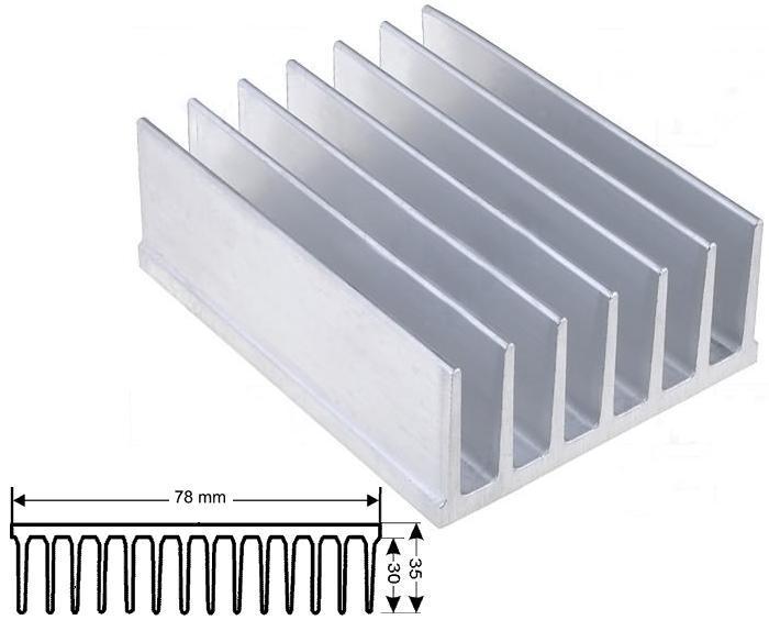 Disipador 78x35mm