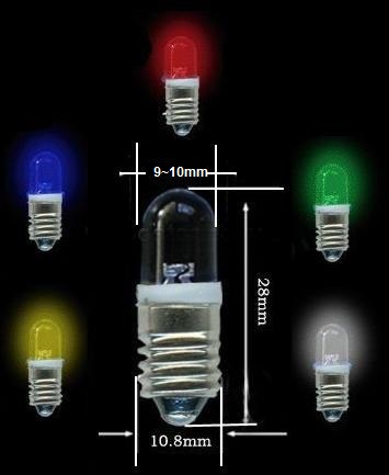 Bombilla E10 1Led 10mm