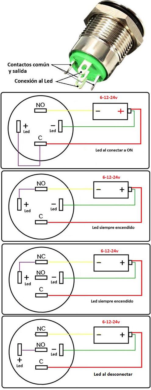 Ejemplos Rocker con Led