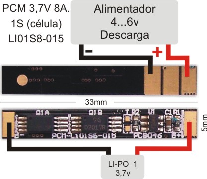 Esquema Pcm-Lipo-3.7v-8A