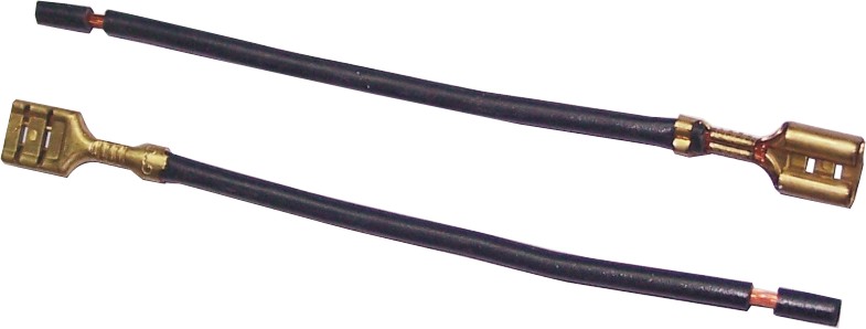 Cable Negro con Faston hembra 6.35mm