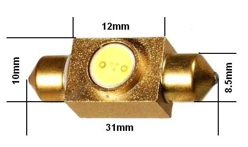 Feston 1led 3chip_31mm