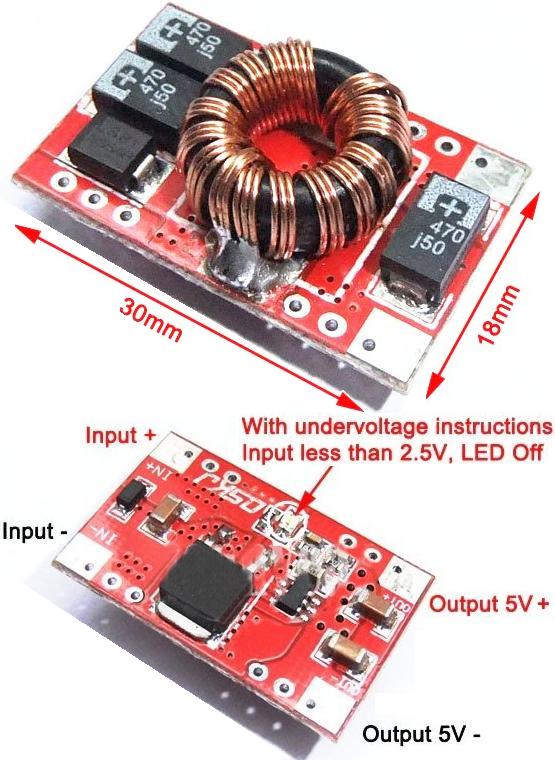 Fuente Dc-Dc Step-Up 3-5V a 5V