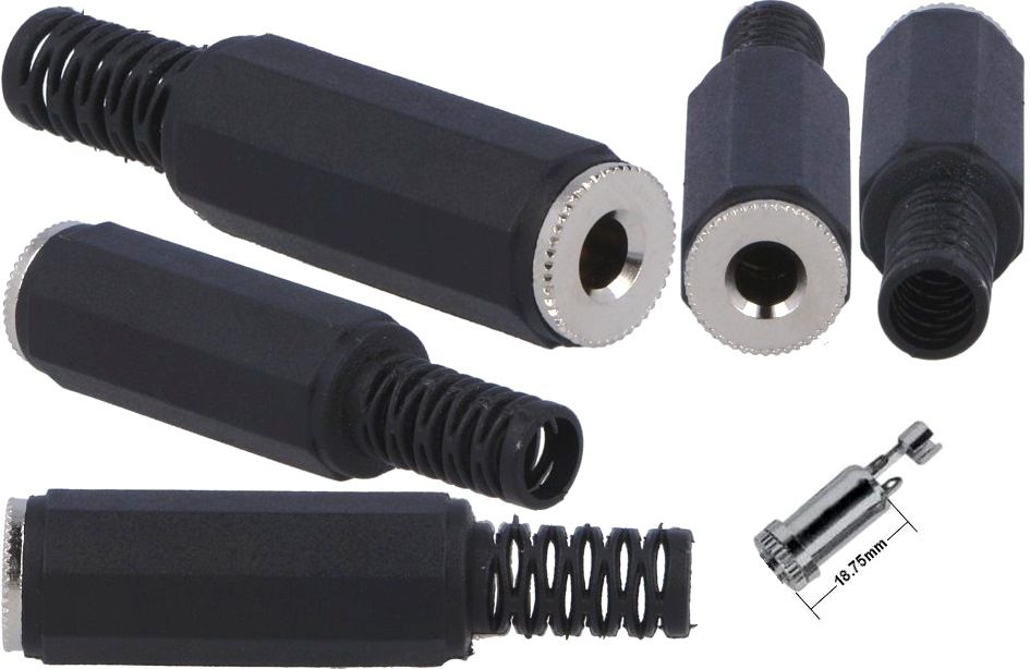 Jack 3.5 hembra plastico