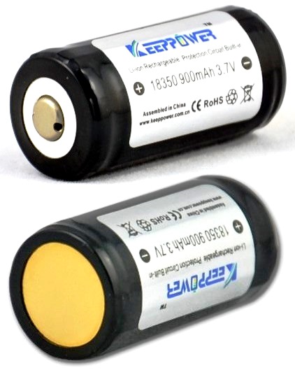 Keeppower 18350-900mAh