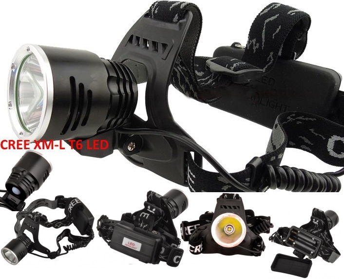 Linterna Casco Cree XML-T6 3M